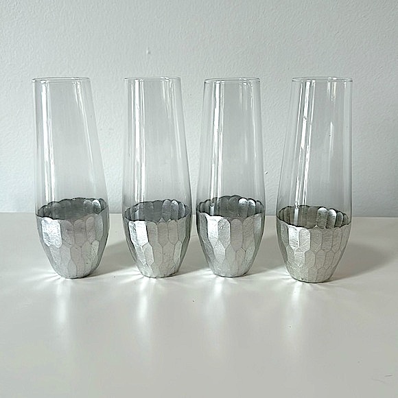 Other - NWOT! 4 Champagne Silver Flutes